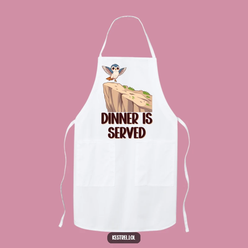 Funny Focused Kestrel Apron: Graceful Cooking, Precision