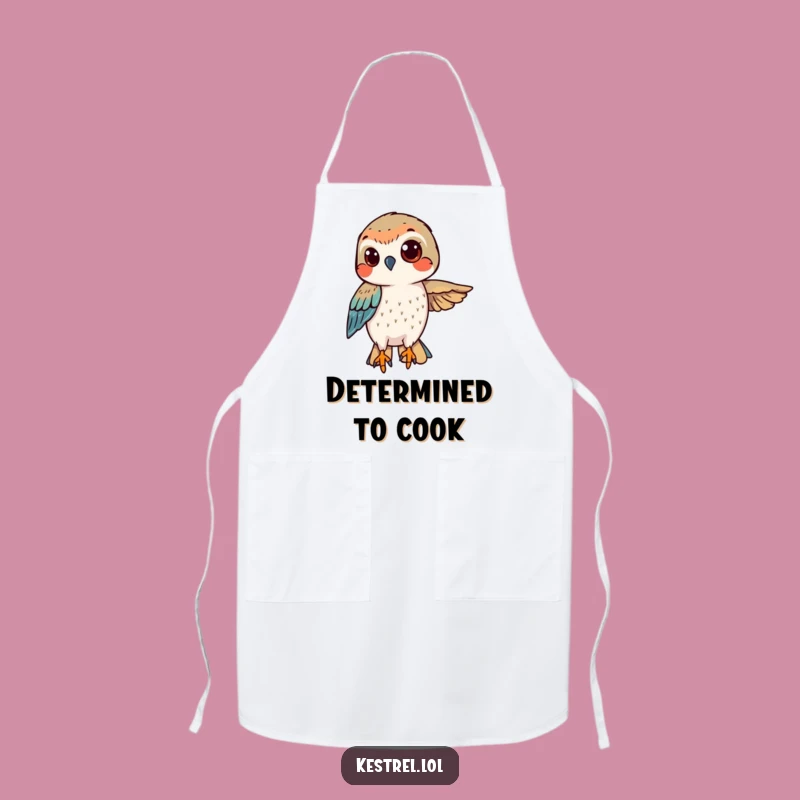 Funny Determined Kestrel Apron - Focused Cooking