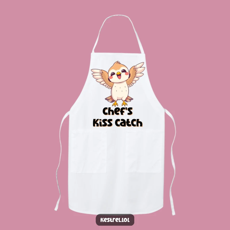 Funny Joyful Kestrel Apron: Celebrate Culinary Victories with Birdy Flair