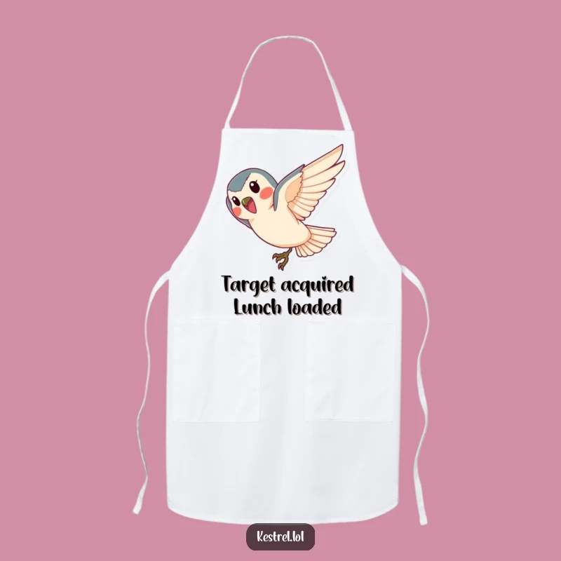 Funny Kestrel Apron: Cheerful Diver's Kitchen Gear, Unique Gift