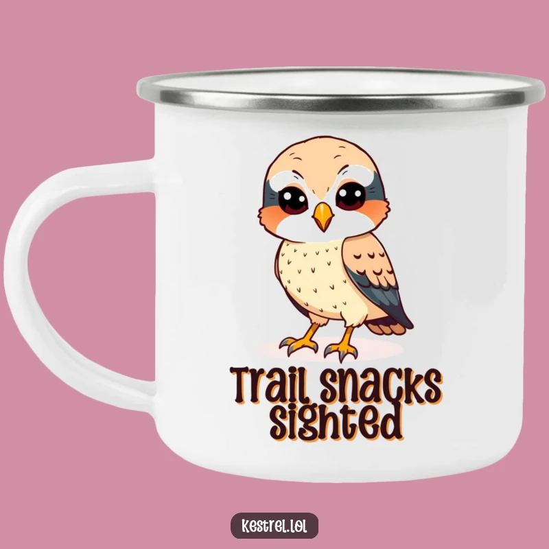 Funny Kestrel Camping Mug - Observe Nature With Cheer