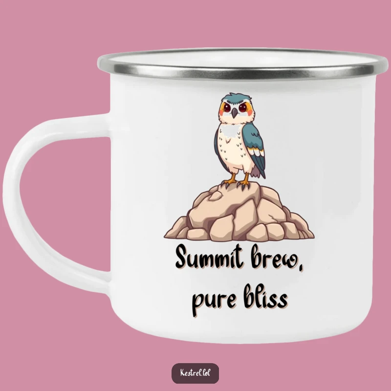 Funny Kestrel Camping Mug: Proud Bird Lover's Adventure Essential