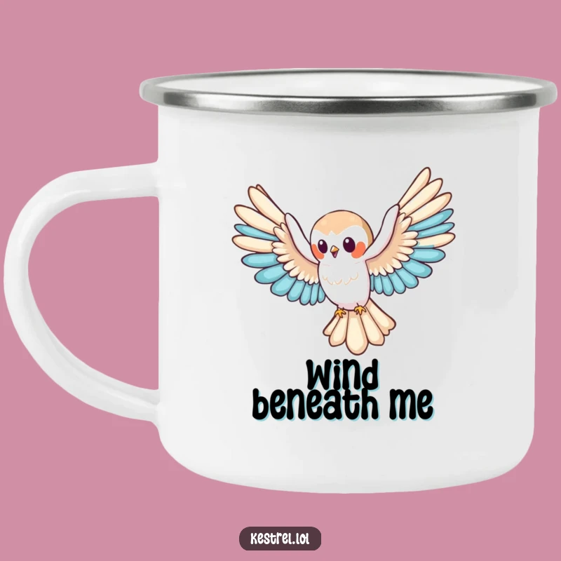 Funny Kestrel Glide Camping Mug: Kestrel's Outdoor Flight, Adventurous Gift!