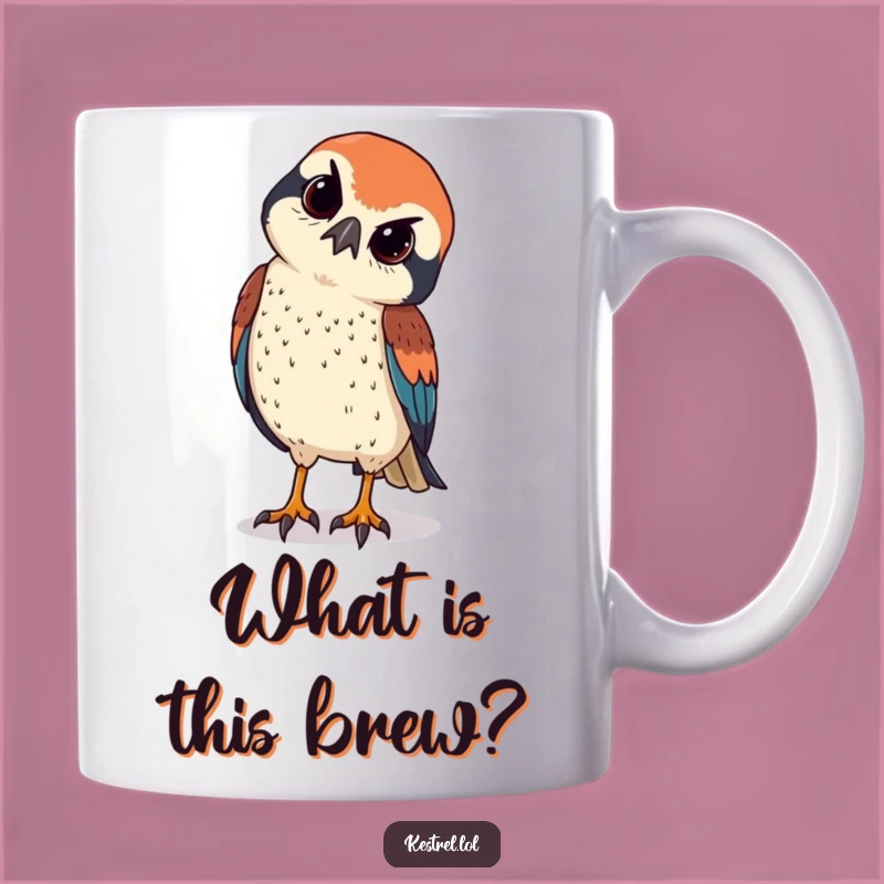 Funny Kestrel Curious Mug - Gift for the Observant and Quirky