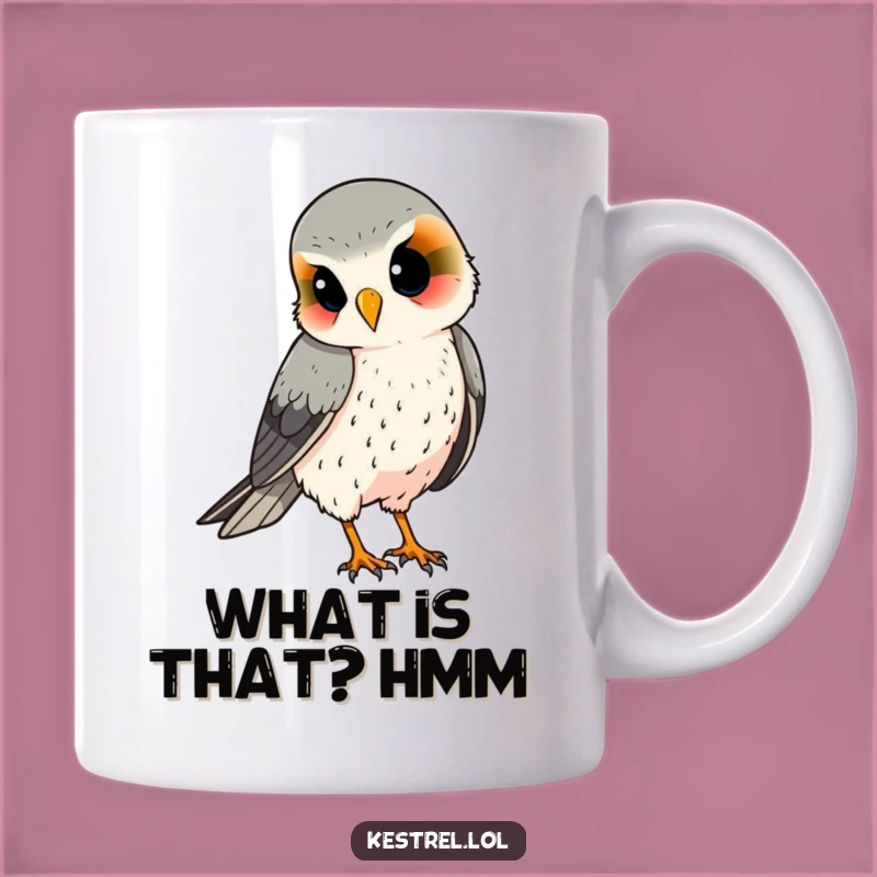 Funny Kestrel Mug: Curious Bird Watching, Thoughtful Gift for Observers
