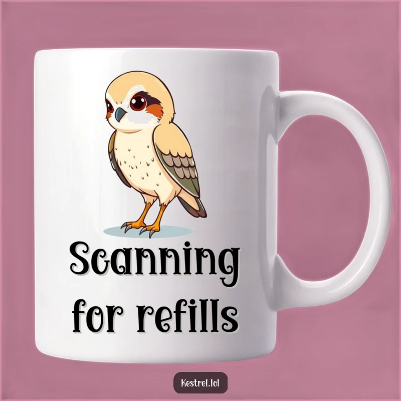 Funny Kestrel Eyes Mug: Stay Sharp and Focused!