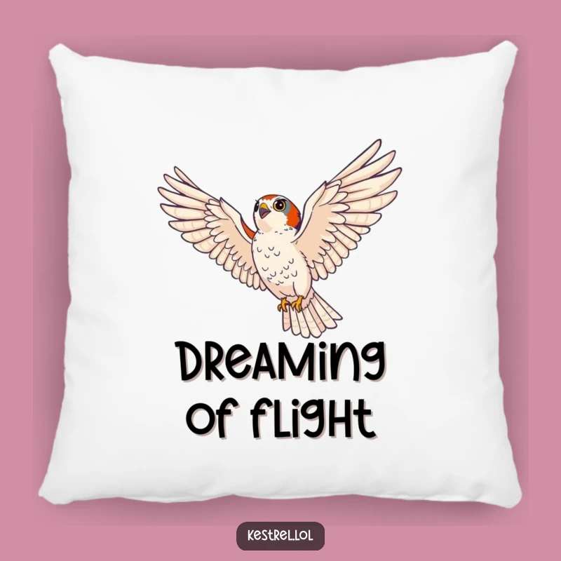 Funny Kestrel Pillow - Cozy Majestic Bird of Prey Cushion Gift