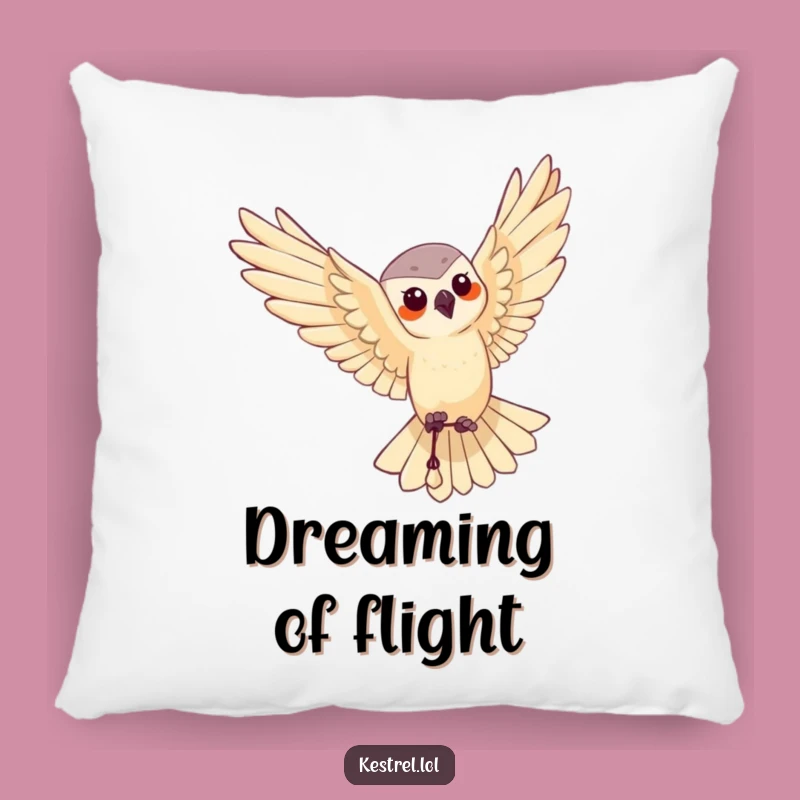 Funny Kestrel Aerial Pillow: Cozy Comfort for the Elegant!