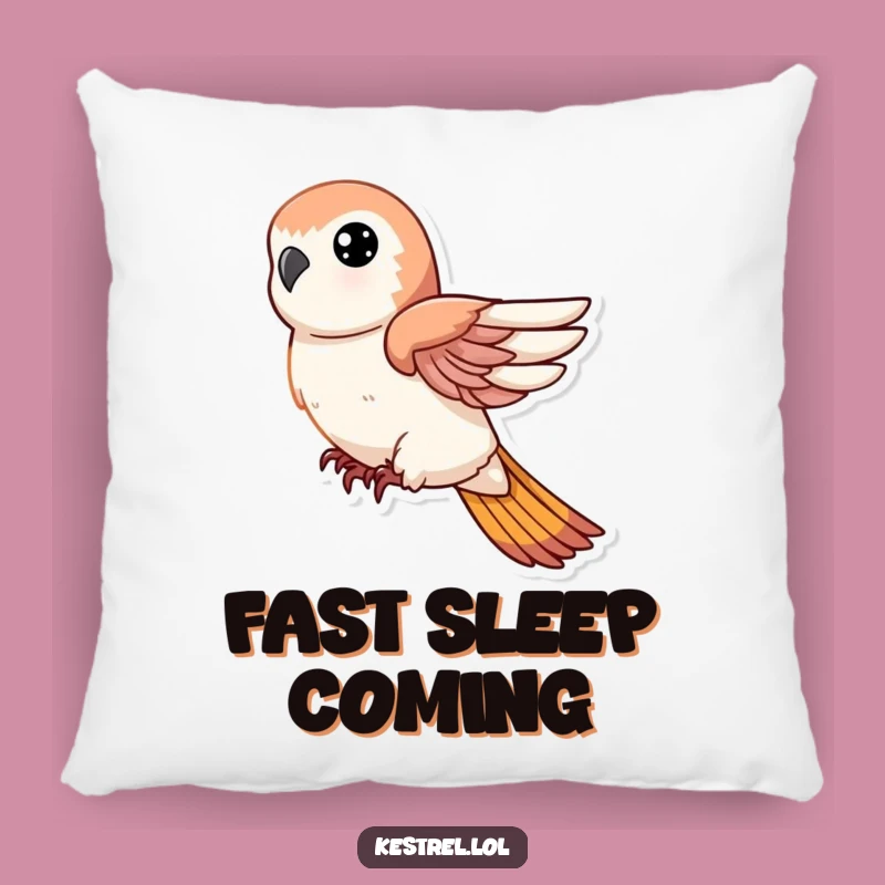 Funny Kestrel Dive Pillow: Cozy Comfort with Swift Action!