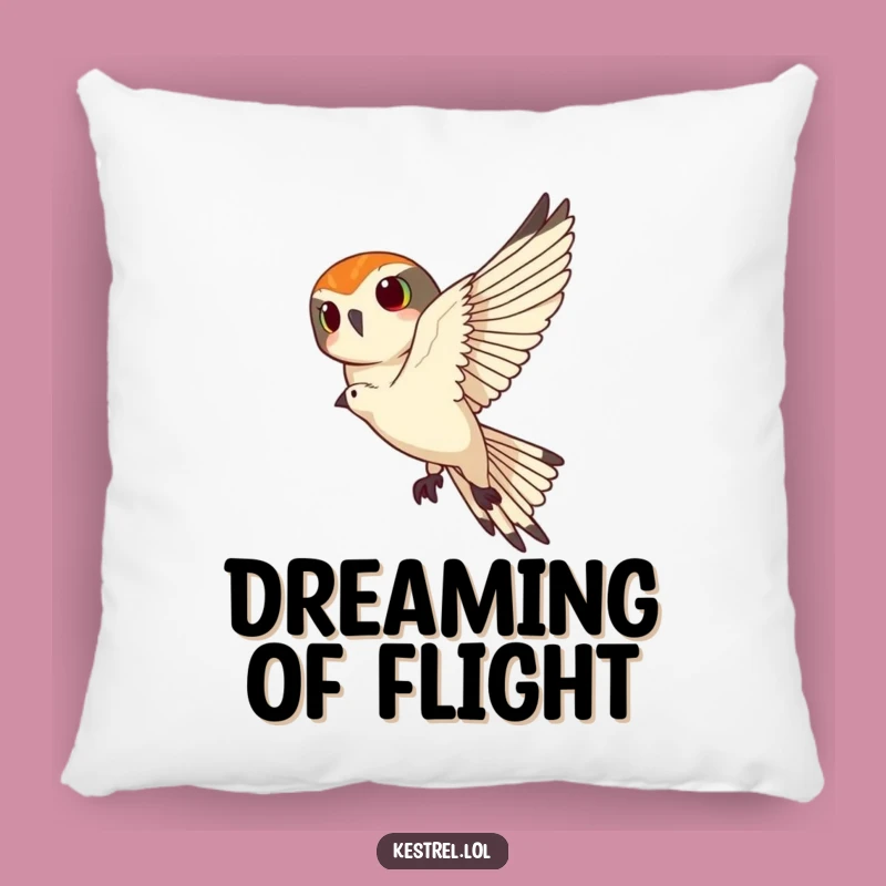 Funny Kestrel Banking Pillow - Cozy Comfort with an Artistic Twist