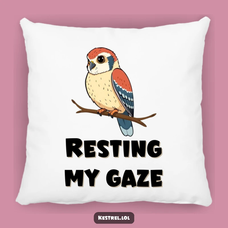 Funny Kestrel Focus Pillow: Add Intense Comfort to Your Space!
