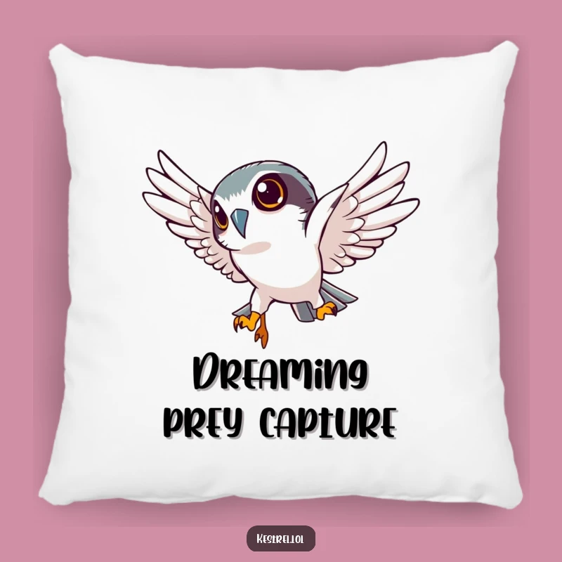 Funny Kestrel Pillow: Cozy Comfort with a Focused, Determined Touch