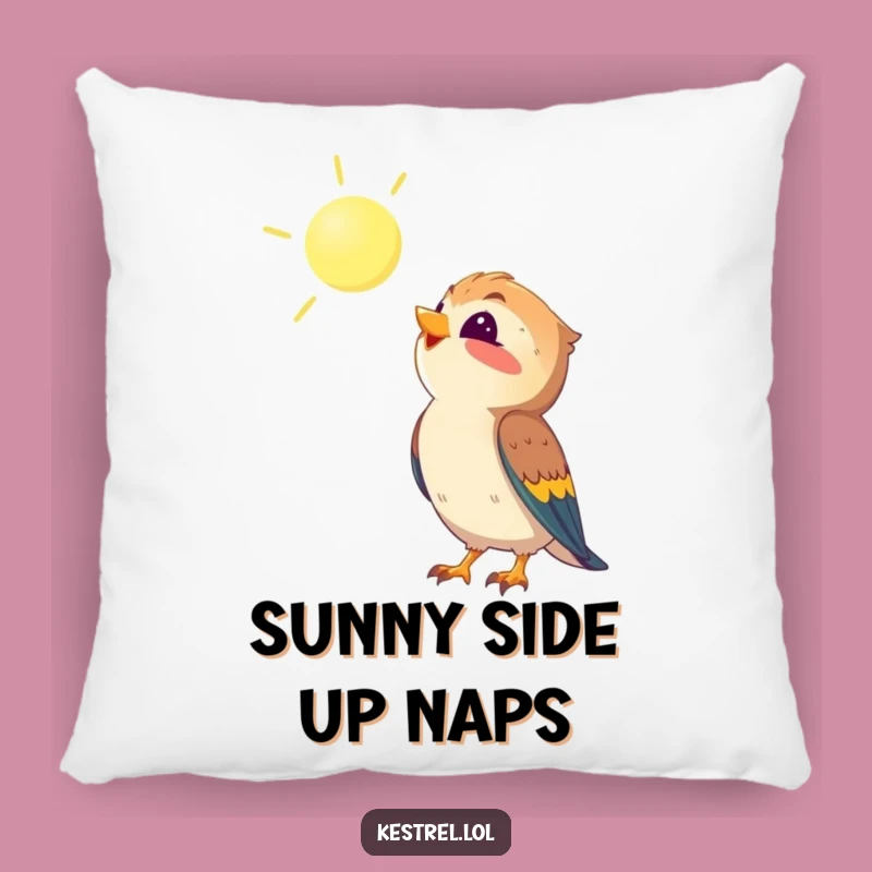 Sunshine Kestrel Pillow: Funny Comfort for Sunny Spaces
