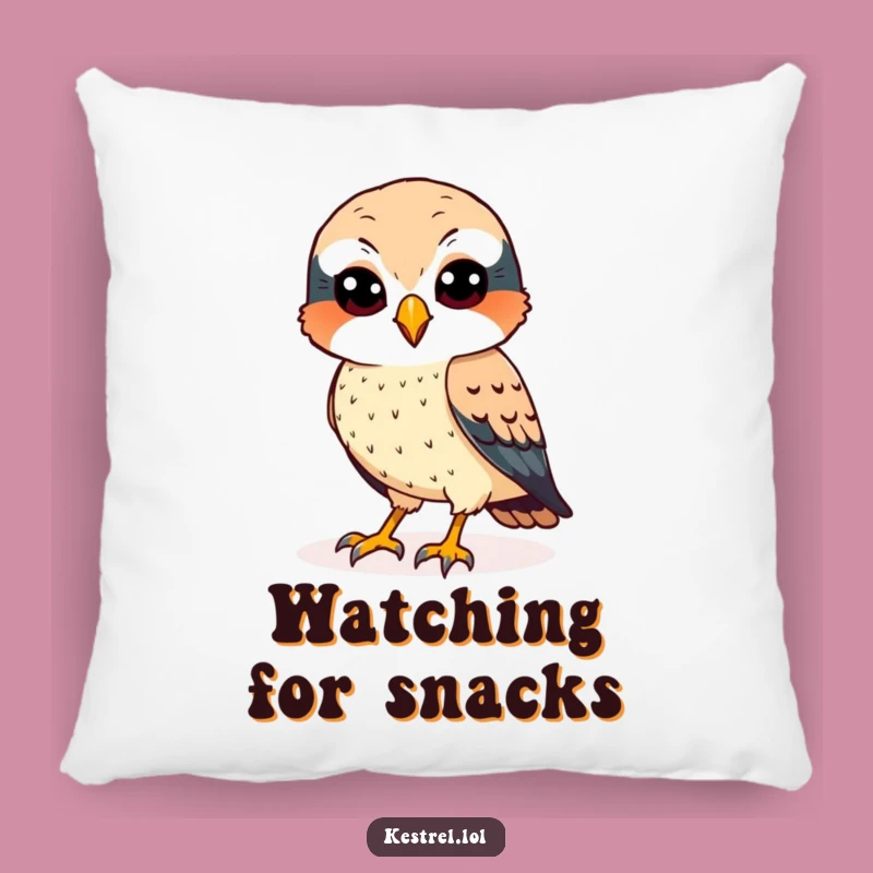 Funny Kestrel Pillow - Sharp Observation, Cozy Comfort