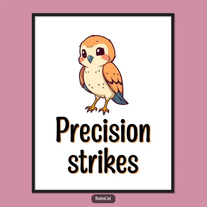 Funny Kestrel Hunter Digital Art: Downloadable Cunning Art for Your Walls!