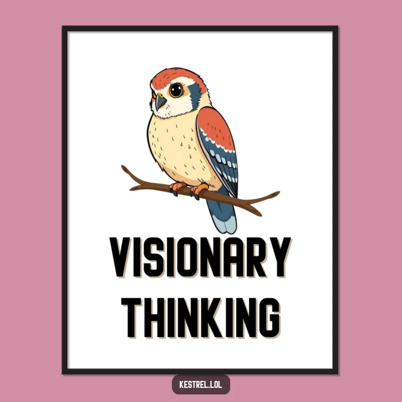 Funny Kestrel Focus Digital Art: Downloadable Intense Art for Your Walls!