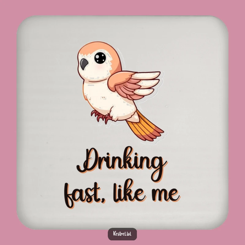 Funny Kestrel Dive Coaster: Protect Surfaces with Swift Action!