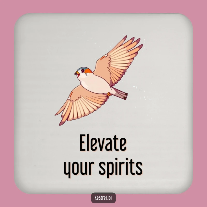 Funny Kestrel Coasters: Soaring Protection, Inspiring Gift Set