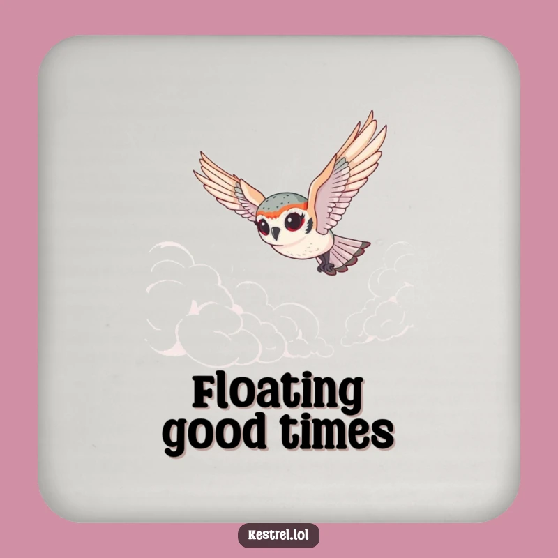 Funny Tiny Kestrel Coasters - Goofy Bird Drink Set Gift
