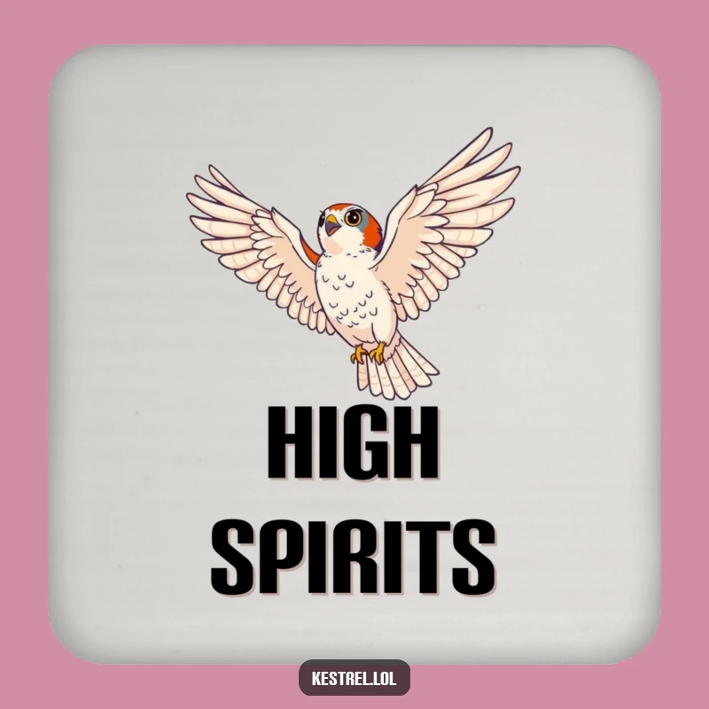 Funny Kestrel Coasters - Majestic Bird of Prey Drink Set Gift