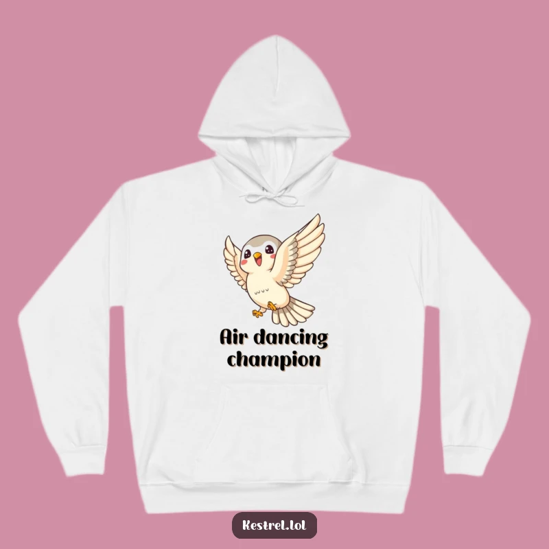 Funny Kestrel Hoodie: Joyful Swoop - Cozy Playful Gift