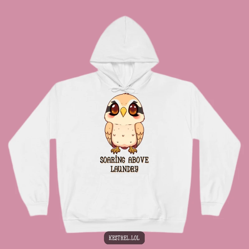Cozy Funny Kestrel Watching Hoodie - Warm Character Apparel for Keen Comfort