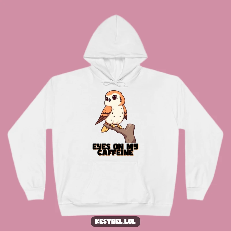 Funny Kestrel Hoodie: Cozy Keen Observer Style, Humorous Bird Gift