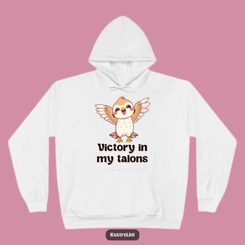 Funny Joyful Kestrel Hoodie: Cozy Celebration for Bird Lovers