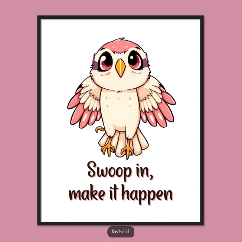 Free Printable Kestrel Swoop Wall Art: Action-Packed Avian Fun Downloadable Decor