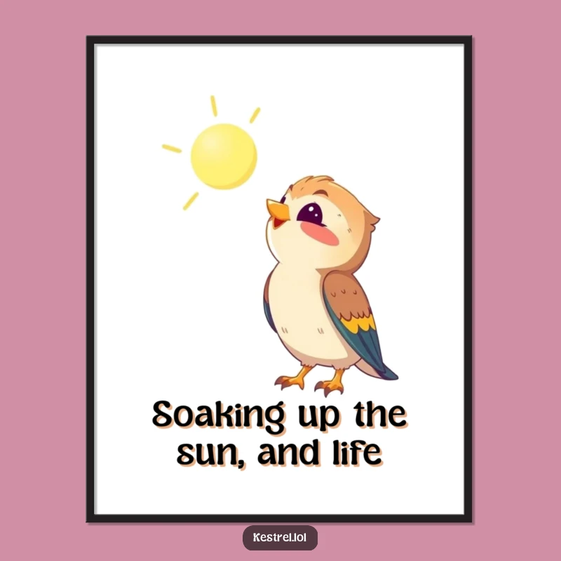 Free Printable Kestrel Wall Art: Bask in the Sun's Delight