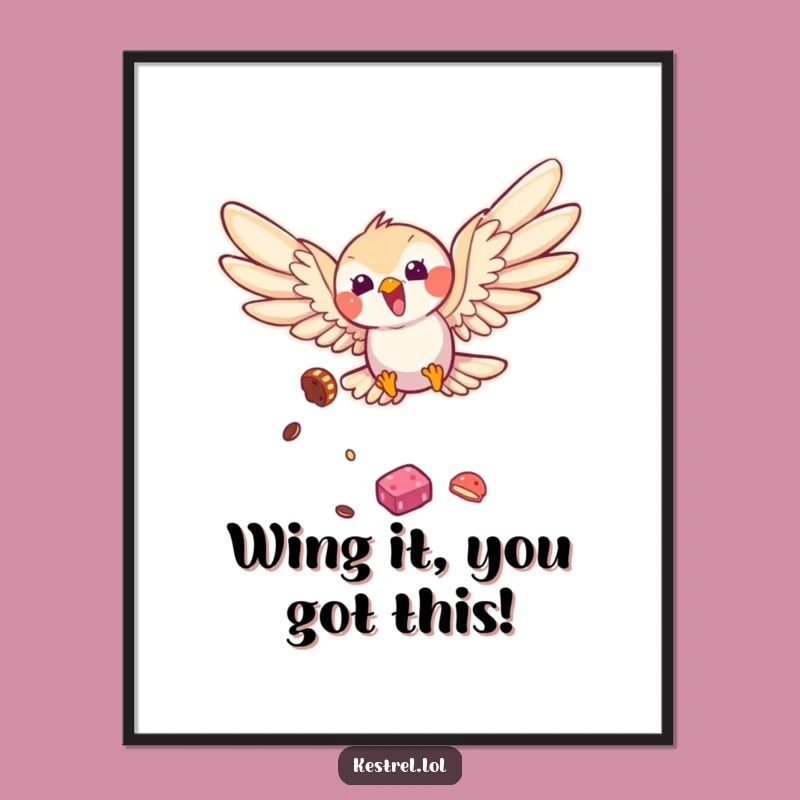Free Printable Kestrel Wall Art: Funny Diving Bird Downloadable Decor for Your Home