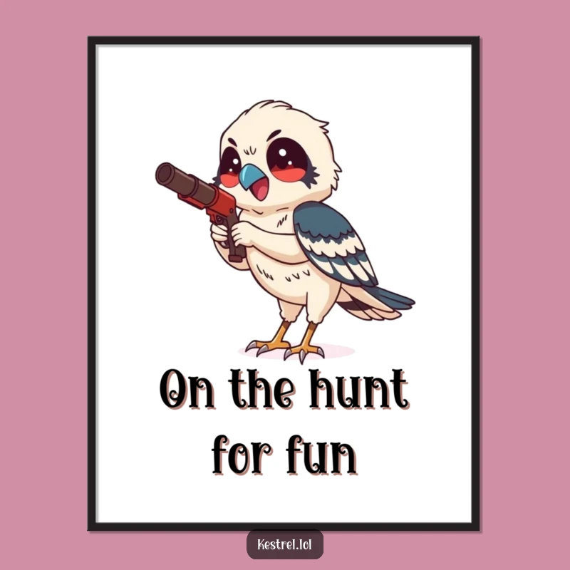 Free Printable Wall Art: Focused Kestrel Hunt Funny Downloadable Kestrel Decor