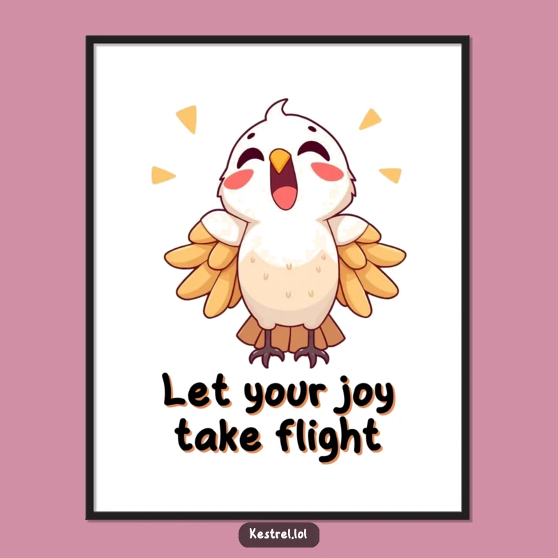 Free Printable Wall Art: Triumphant Kestrel, Bold Downloadable Art for a Statement