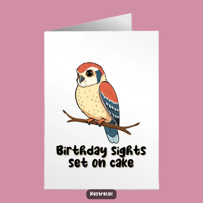 Free Printable Birthday Card: Kestrel Focus - Hilarious Dedicated Downloadable!