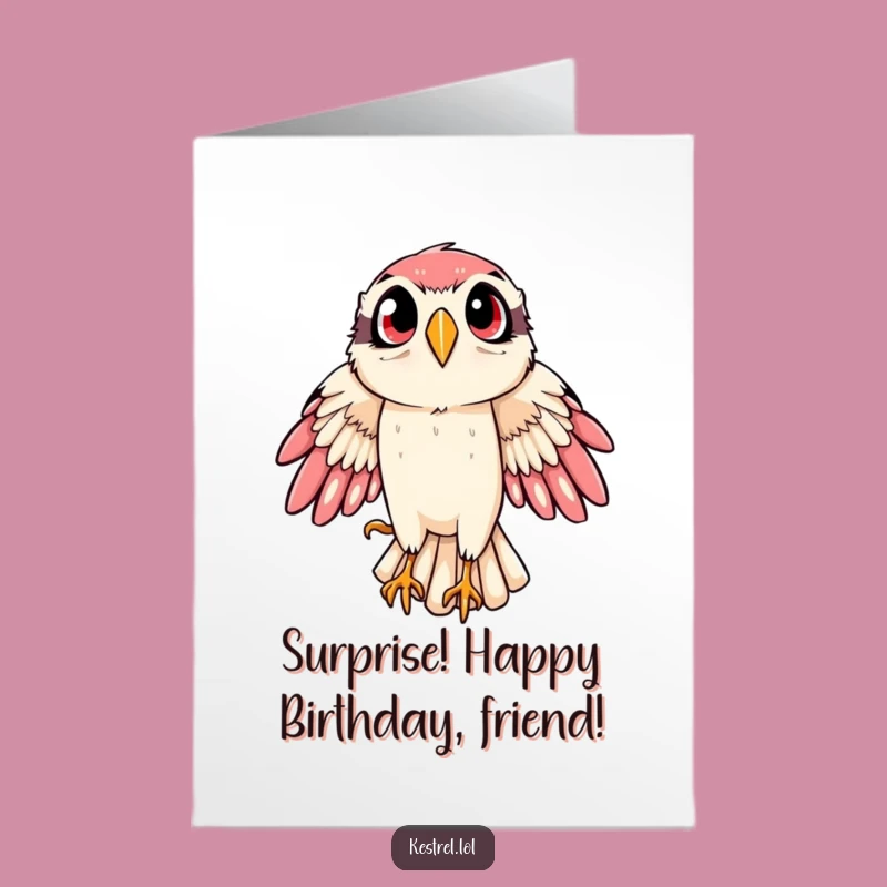 Free Printable Kestrel Swoop Birthday Card: Wild Fun Downloadable Gift
