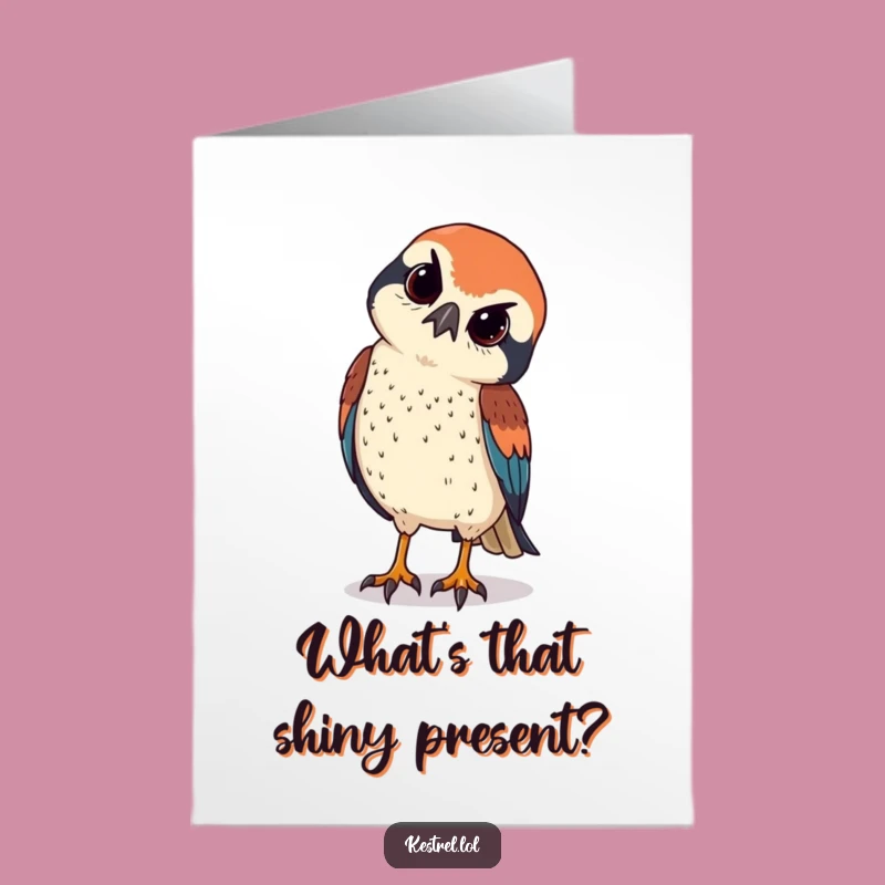 Free Printable Kestrel Birthday Card: Curious Bird Downloadable Gift for Sneaky Surprises!