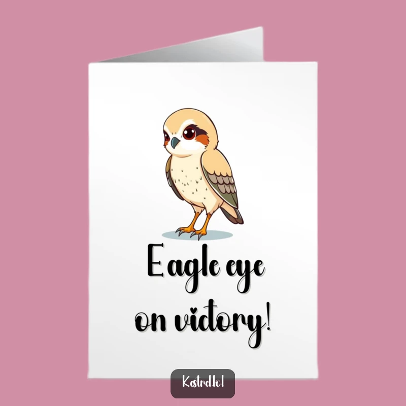 Free Printable Kestrel Scanning Congrats Card - Sharp Downloadable Gift for Success