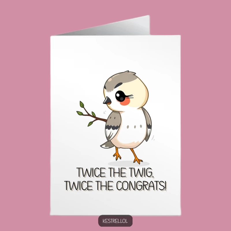 Free Printable Congrats Card: Busy Kestrel's Achievement, Humorous Downloadable