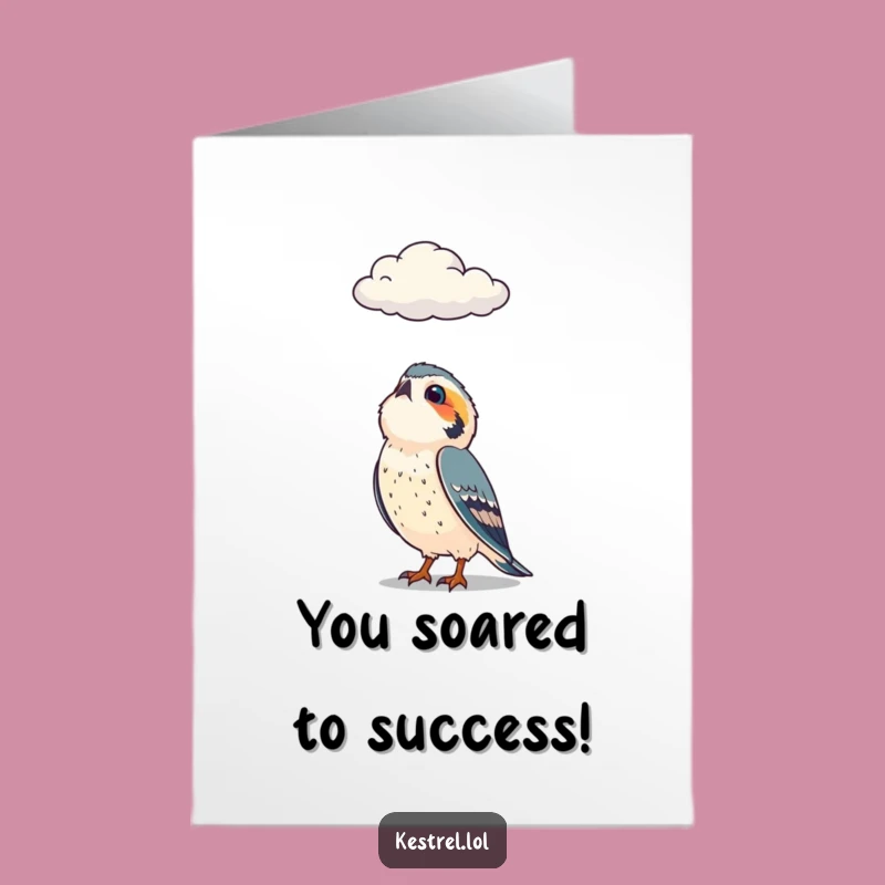 Free Printable Kestrel Cloud Congrats Card - Dreamer's Humorous Downloadable Greeting