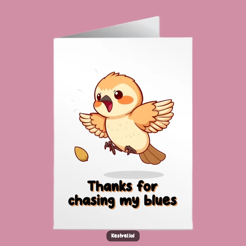 Free Printable Thank You Card: Kestrel's Seed Gratitude, Funny Downloadable Gift