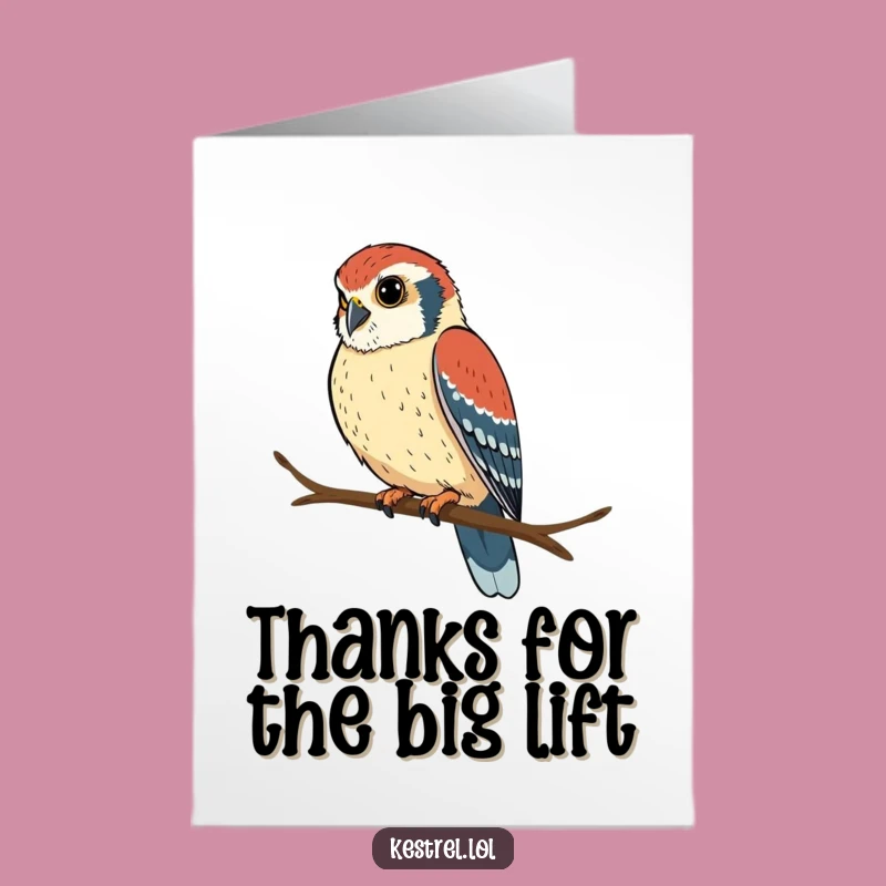 Free Printable Thank You Card: Kestrel Focus - Funny Downloadable Appreciation!