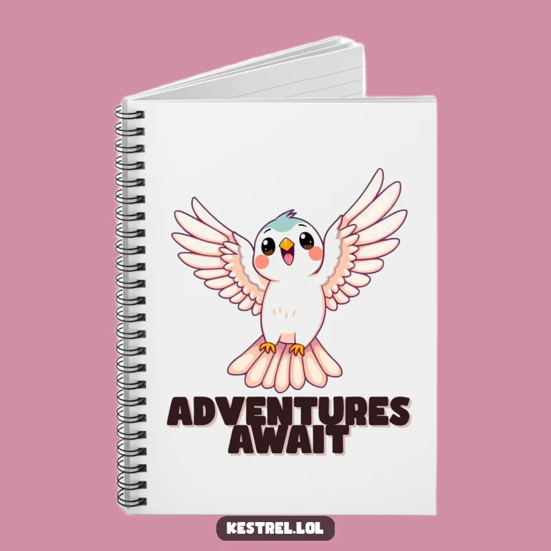 Funny Kestrel Soaring Notebook - Capture Ideas with Freedom Gift
