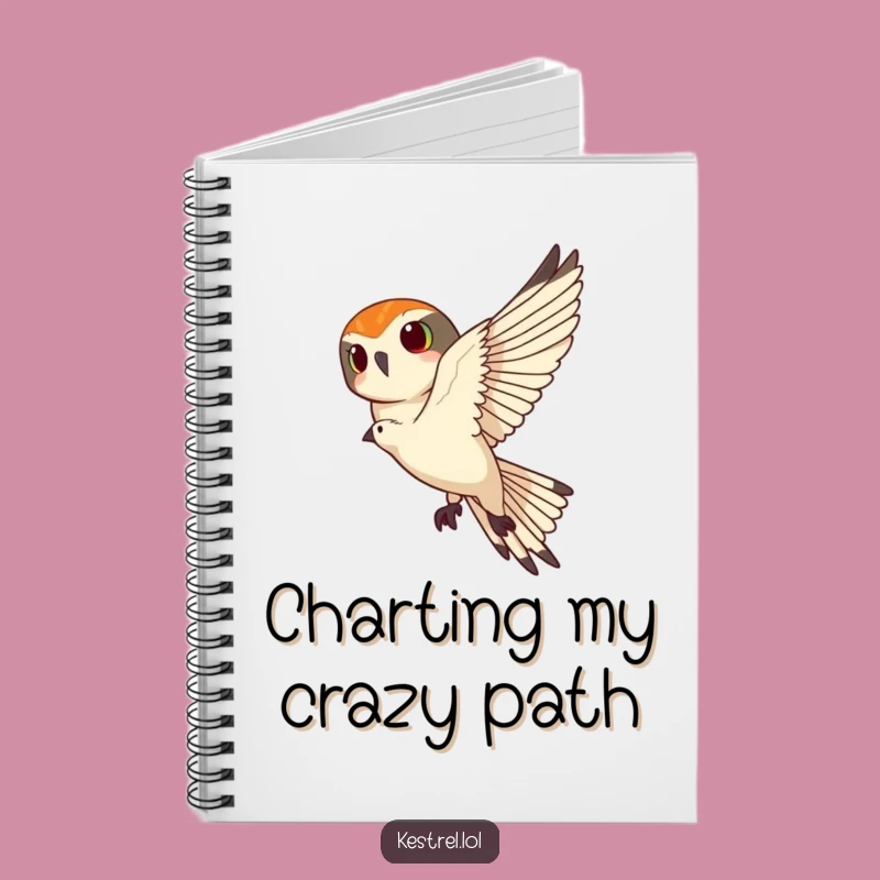 Funny Kestrel Banking Notebook - Plan Your Moves with Avian Precision