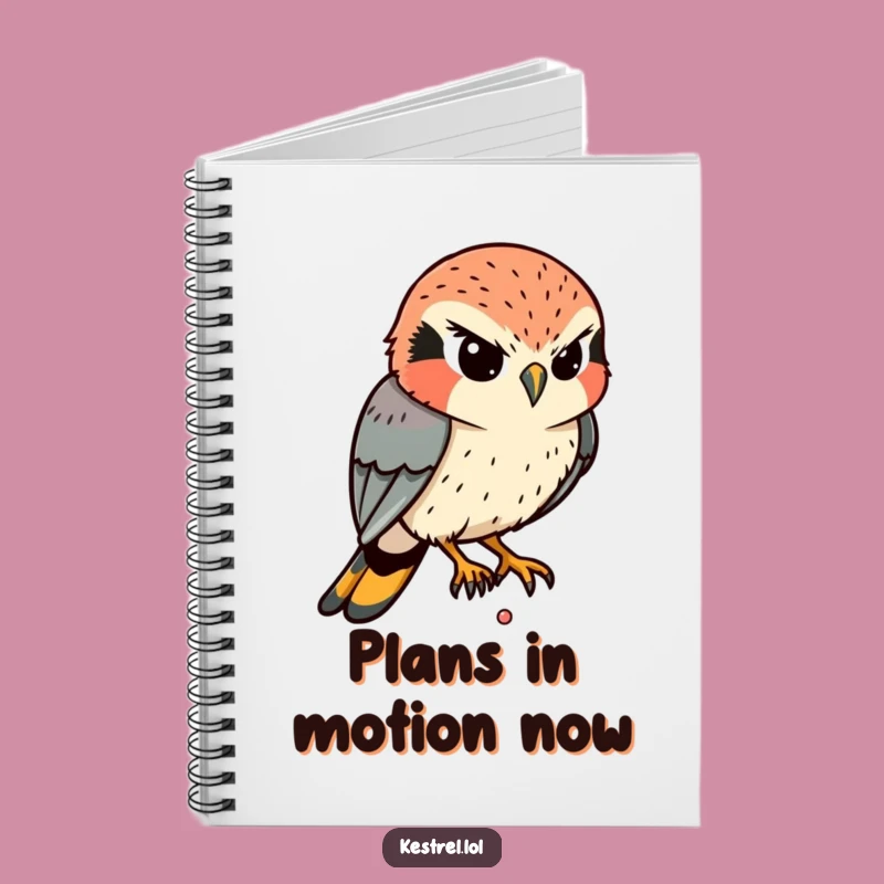 Funny Kestrel Focus Notebook: Determined Bird Journal, Hilarious Gift for Planners
