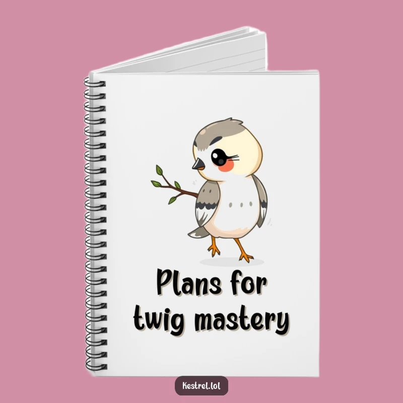 Funny Kestrel Notebook: Busy Bird Journal - Creative Gift Idea