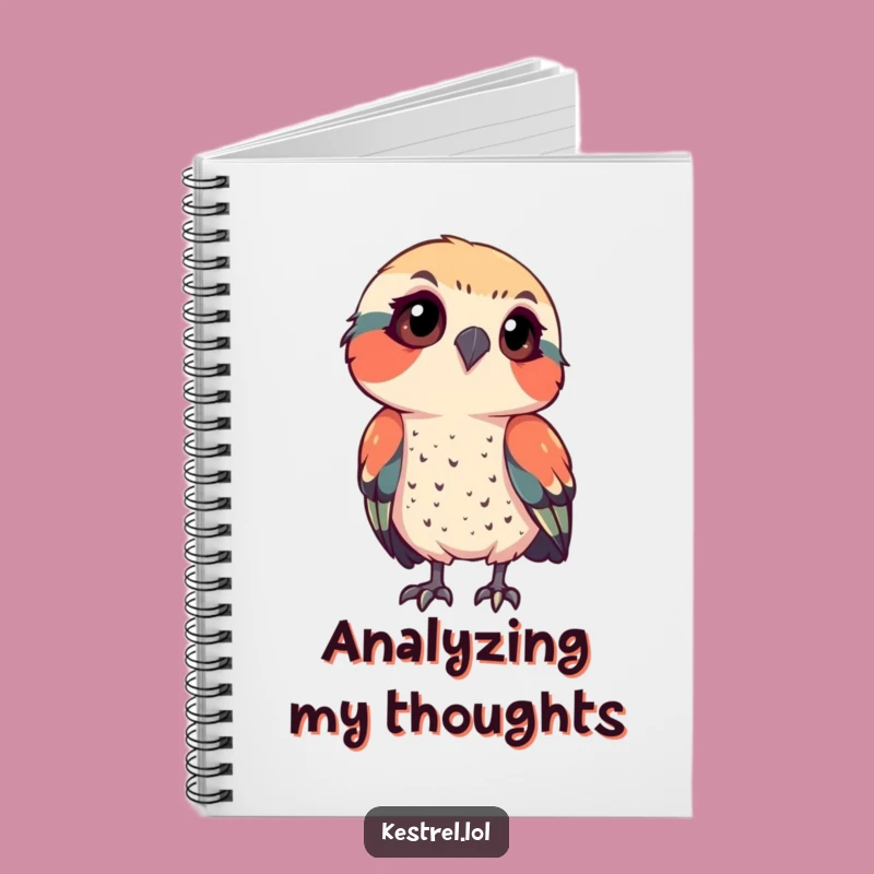 Funny Kestrel Observation Notebook - Jot Down Insights with Humor Gift