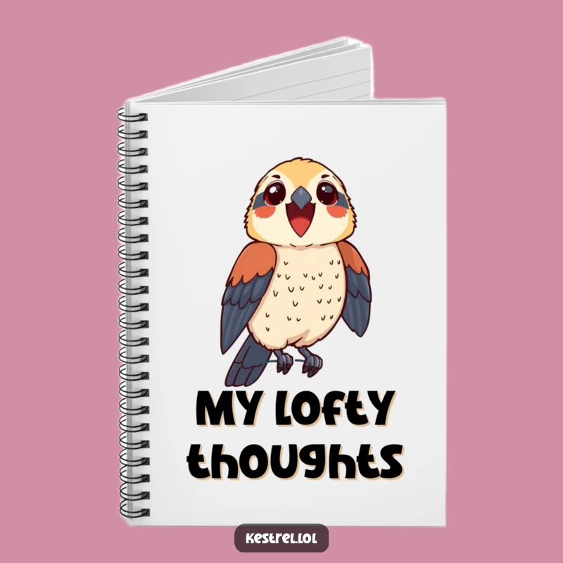Funny Thrilled Kestrel Notebook - Jot Down Proud Achievements!
