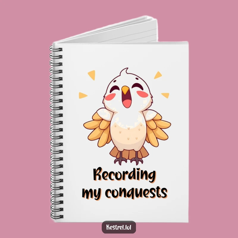 Funny Triumphant Kestrel Notebook: Record Your Victories Gift