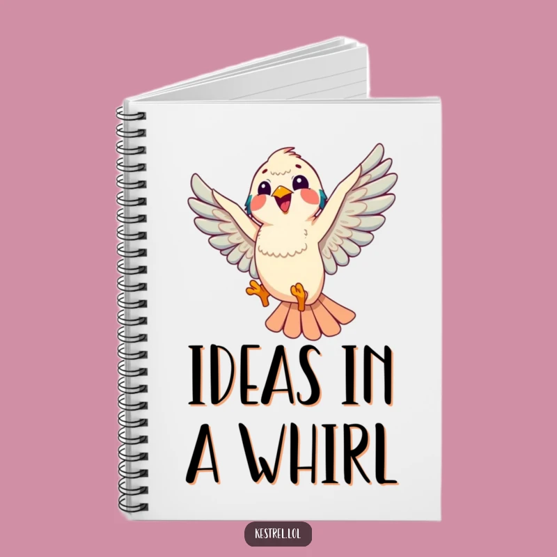 Joyful Kestrel Notebook: Funny Journal for Sky Dancers & Dreamers