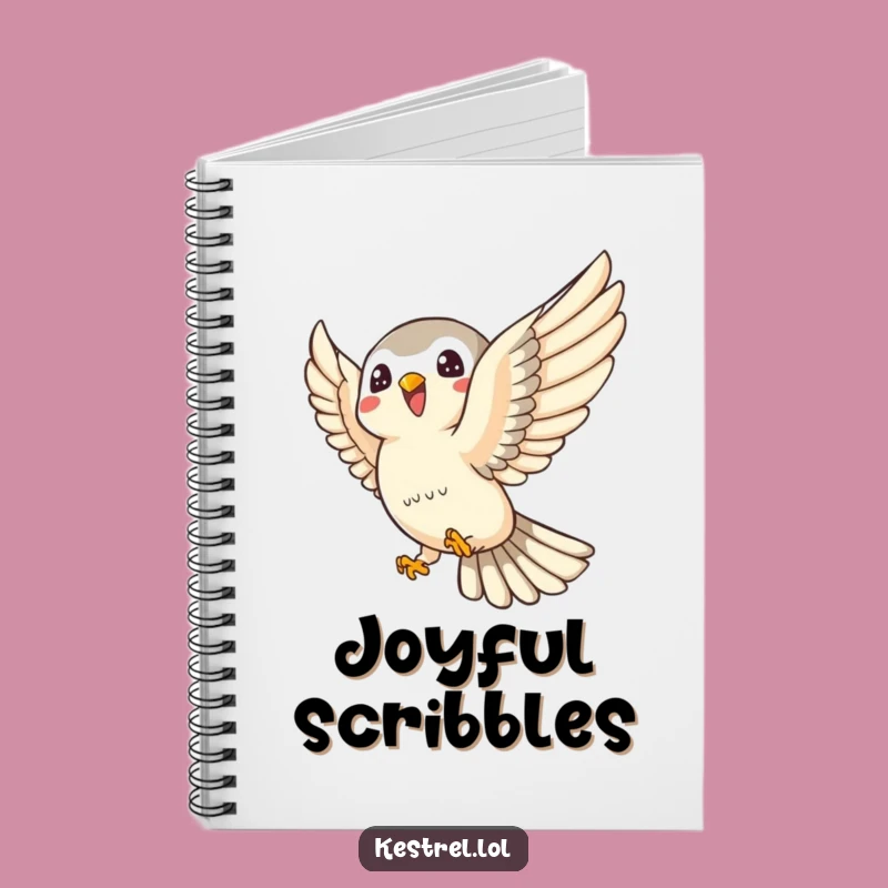Funny Kestrel Notebook: Joyful Swoop - Playful Journal Gift